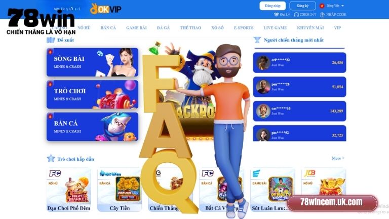 78Win có những tựa game hấp dẫn nào?