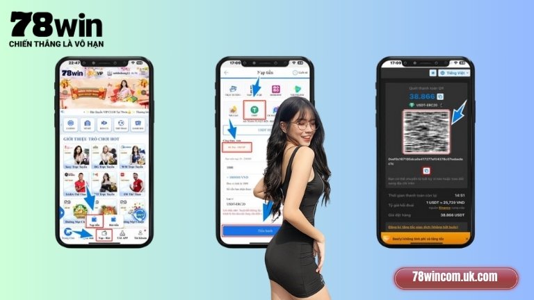 Nạp tiền 78Win qua USDT