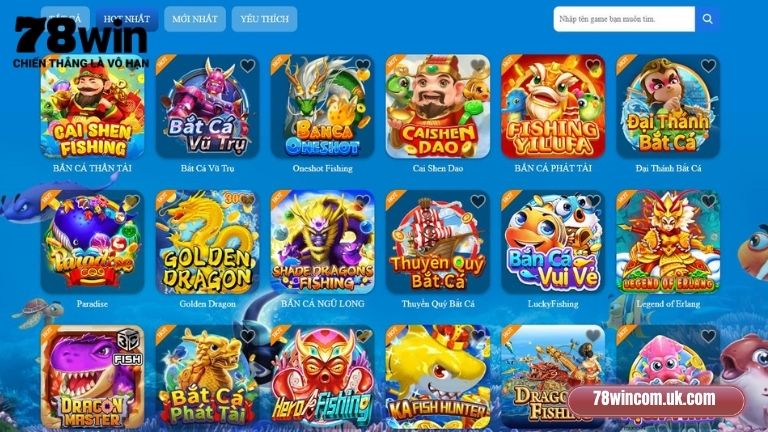 So sánh game bắn cá tại 78Win với đối thủ cạnh tranh