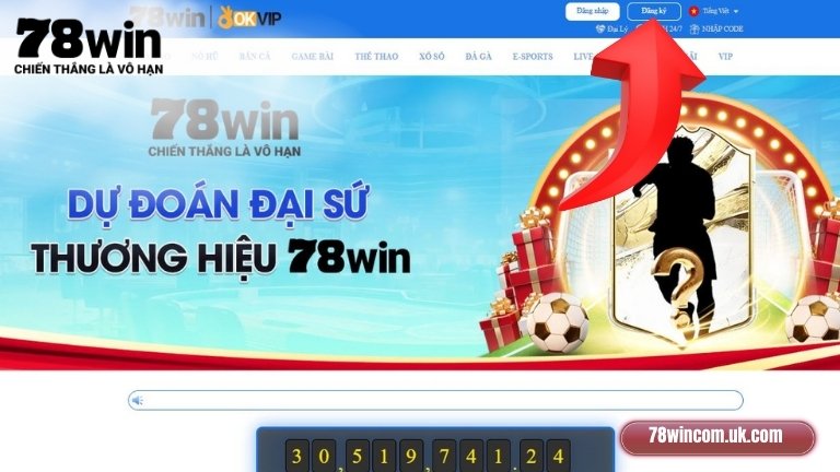 Truy cập 78Win -> Đăng ký