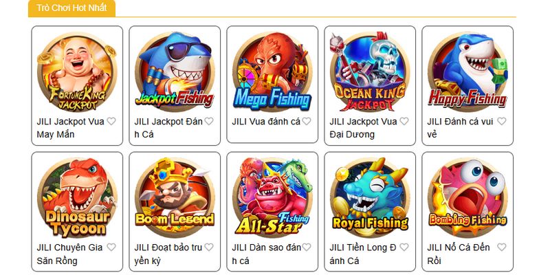 Các game bắn cá hấp dẫn tại TDTC